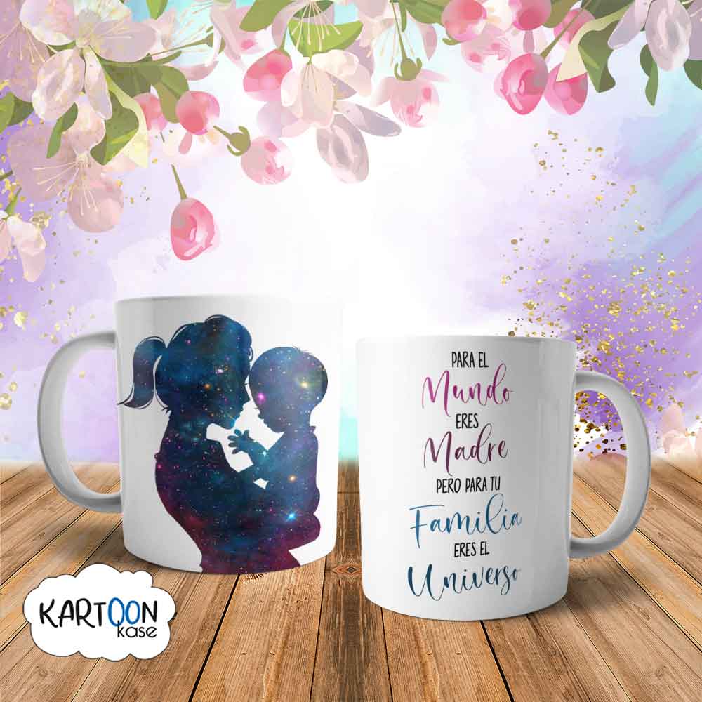 Taza Mamá Niño Universo Celebraciones