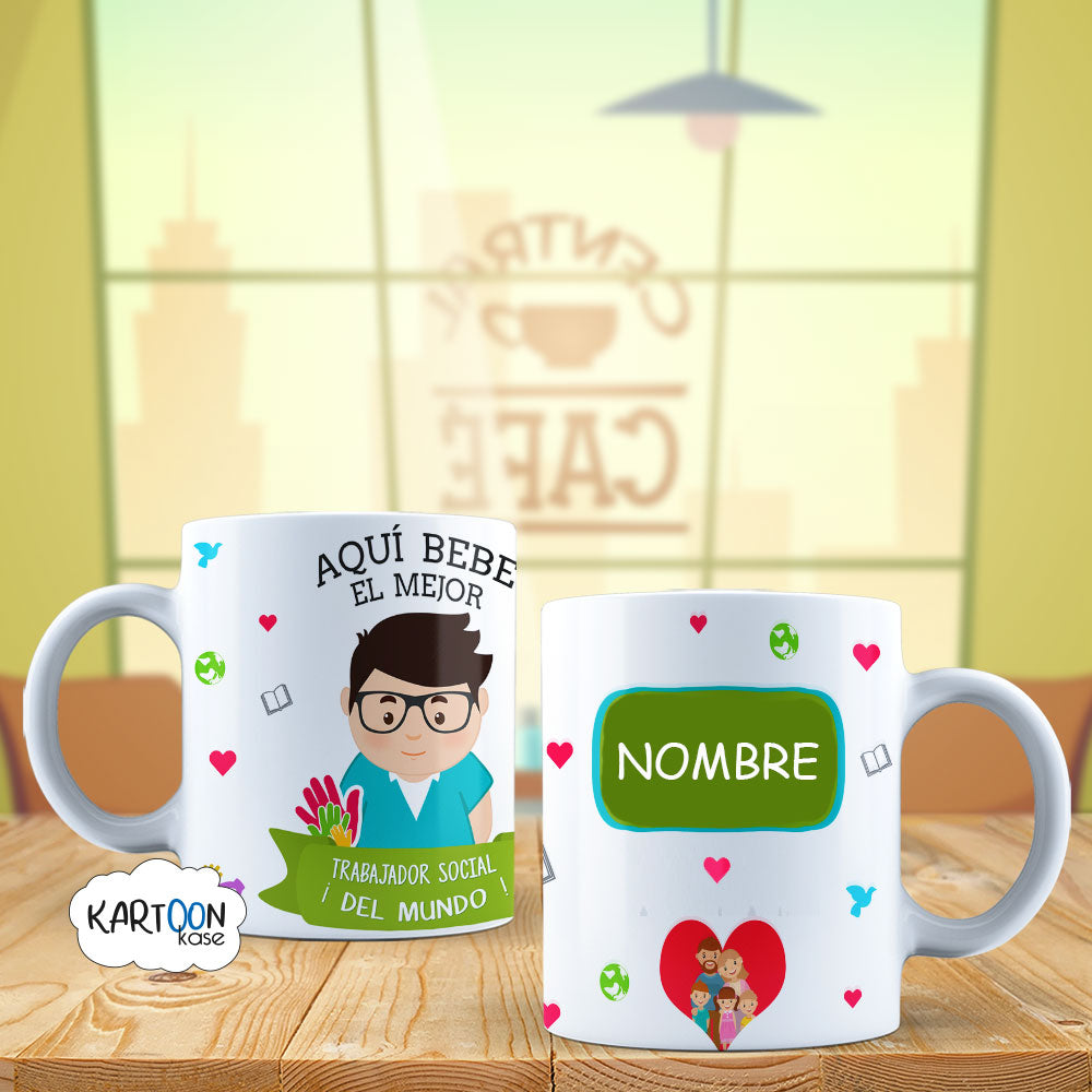 Caneca Profissões de Assistente Social