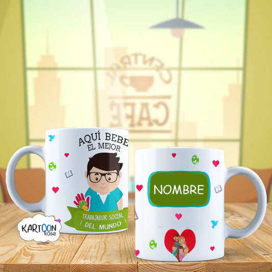 Taza Trabajador Social Profesiones