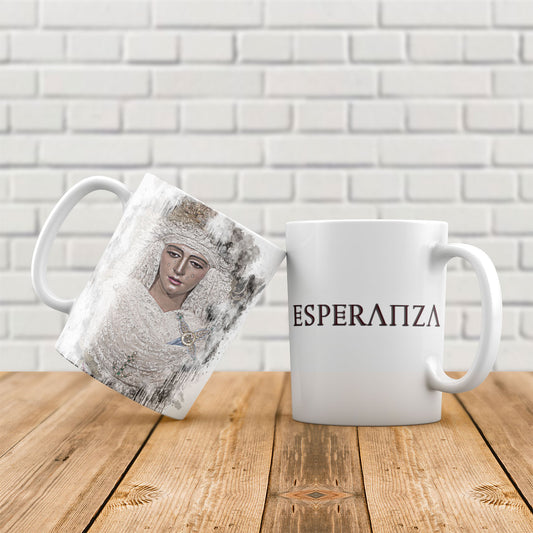 Taza Cofrade Esperanza de Triana Tinta
