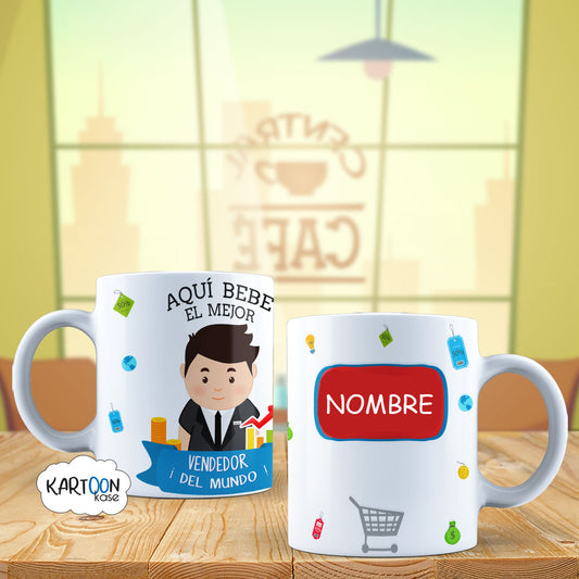 Caneca Profissões de Vendedor