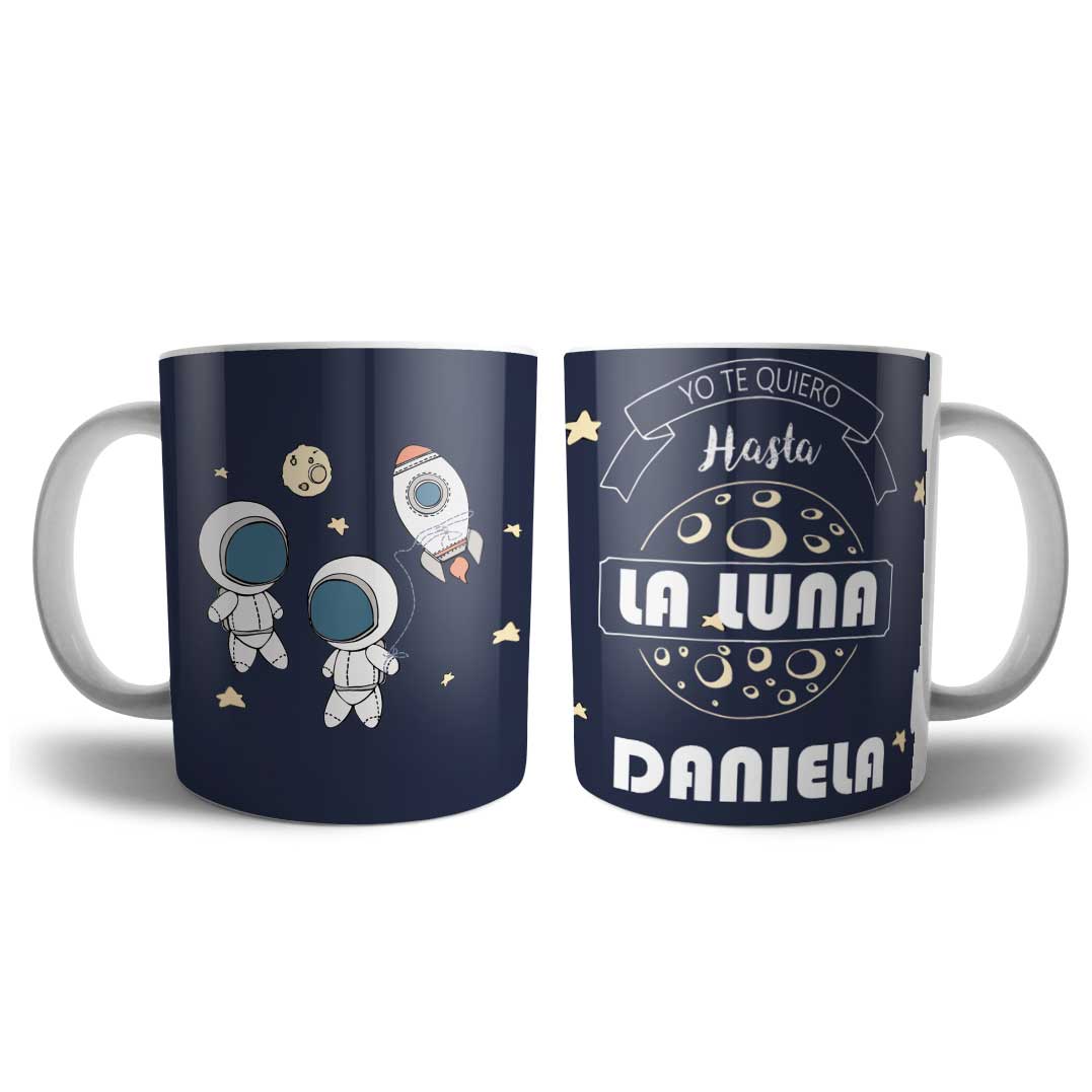 Taza Astronauta Frase Personalizada con Nombre